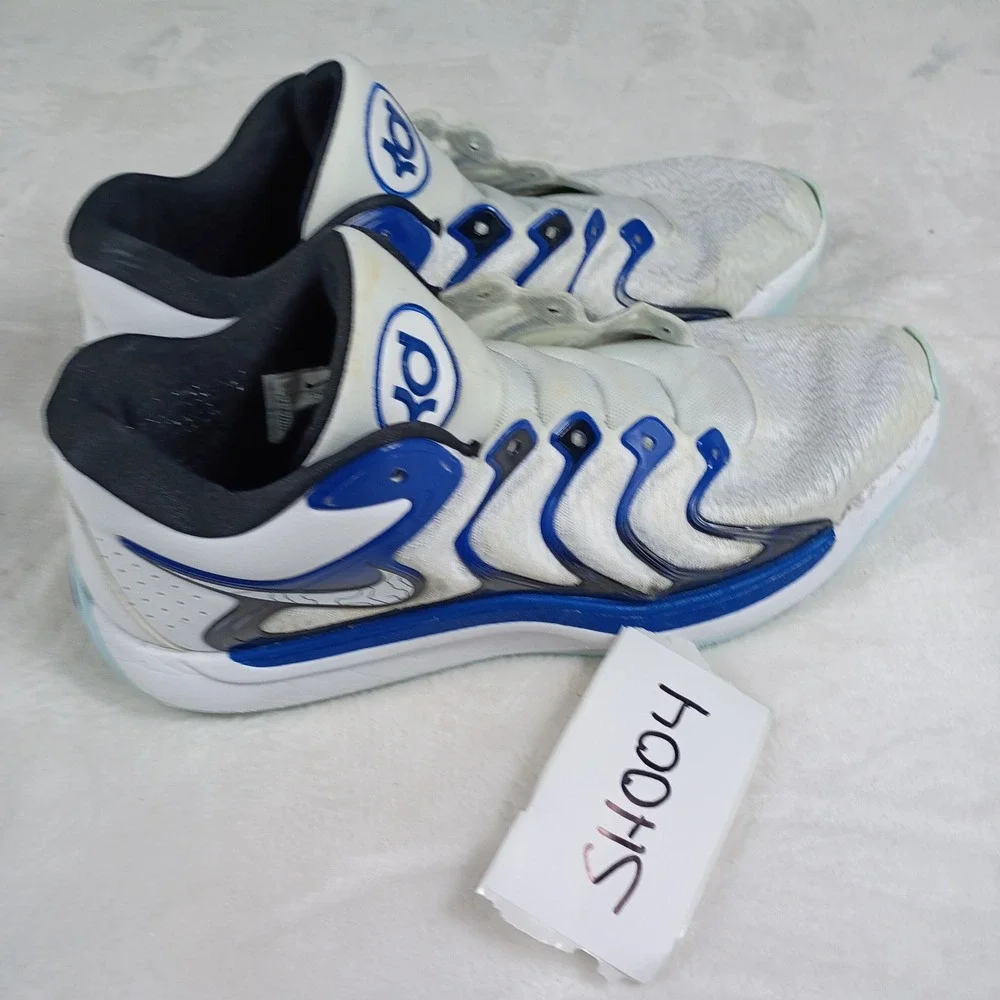 Nike KD17 Basketball Shoes Mens Size 12 White Blue  Air Zoom‎ Sneakers